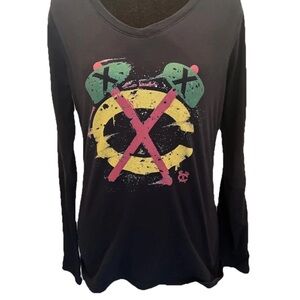 Black Long Sleeve Graphic Tee